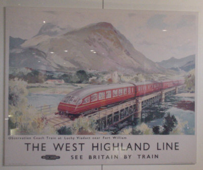 old historic railway poster photograph picture